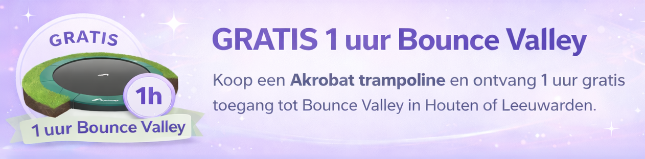 Akrobat Orbit Flat to the Ground trampoline 244 cm + net Akrobat Orbit Flat to the Ground trampoline 244 cm + net