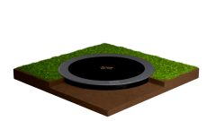 Avyna Trampoline FlatLevel Ø305 met veiligheidsnet