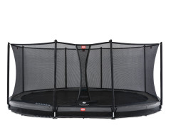 Berg_inground_grand_favorit_520_trampoline_met_veiligheidsnet_grijs_groen_zwart