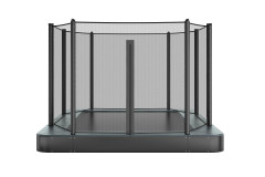 Akrobat Orbit Flat to the Ground trampoline 335x244 cm + net