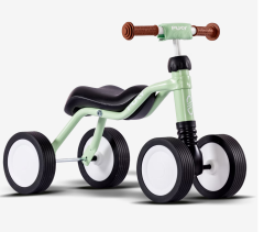Puky_Loopfiets_Wutsch_Pastel_groen_bruin_kinderen_van_ee-buitenspeelgoed_Kootwijkerbroek