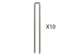 Tentharing voor inground trampolinerand (U-vorm) - 10 stuks