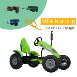BERG_skelter_go_kart_Deutz_fahr_6+_groot_xl_van_ee_buitenspeelgoed_50%_korting_op_aanhanger