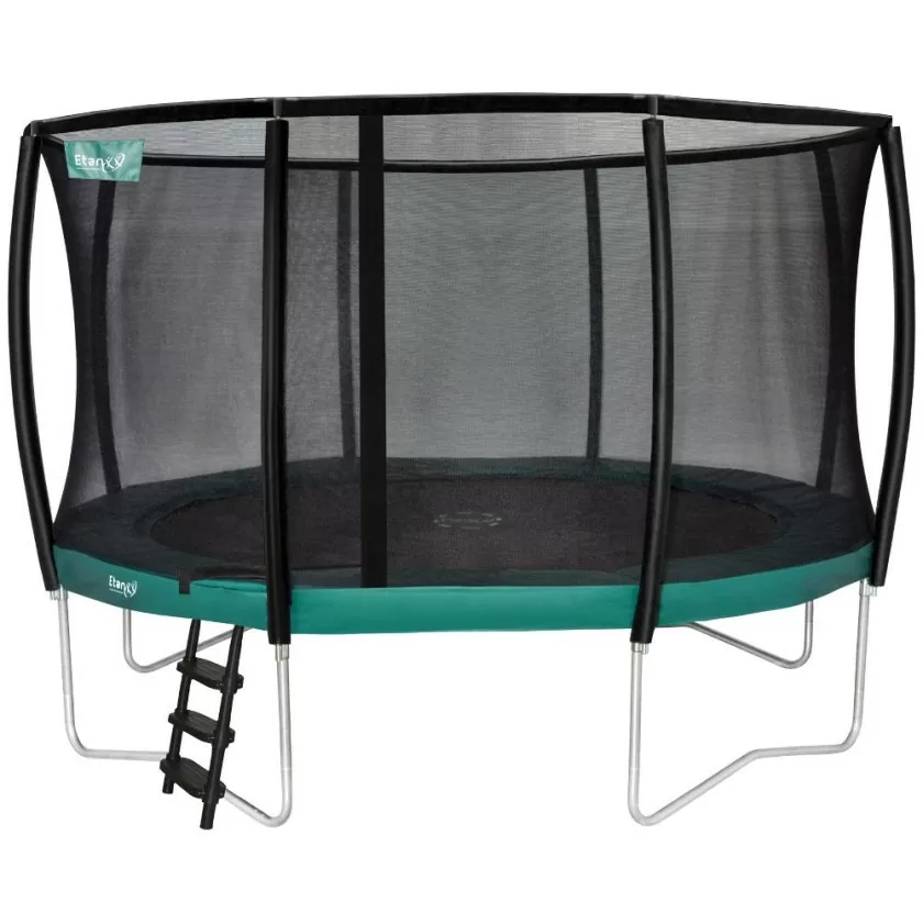 zwart Meerdere schild Etan Premium 12 trampoline (366 cm) + net | Van Ee Buitenspeelgoed