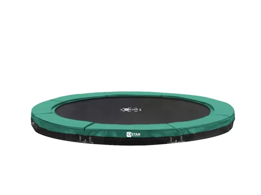 verkwistend capaciteit manipuleren Inground Etan Premium Gold 08 Groen trampoline 244 cm - aanbieding! | Van  Ee Buitenspeelgoed